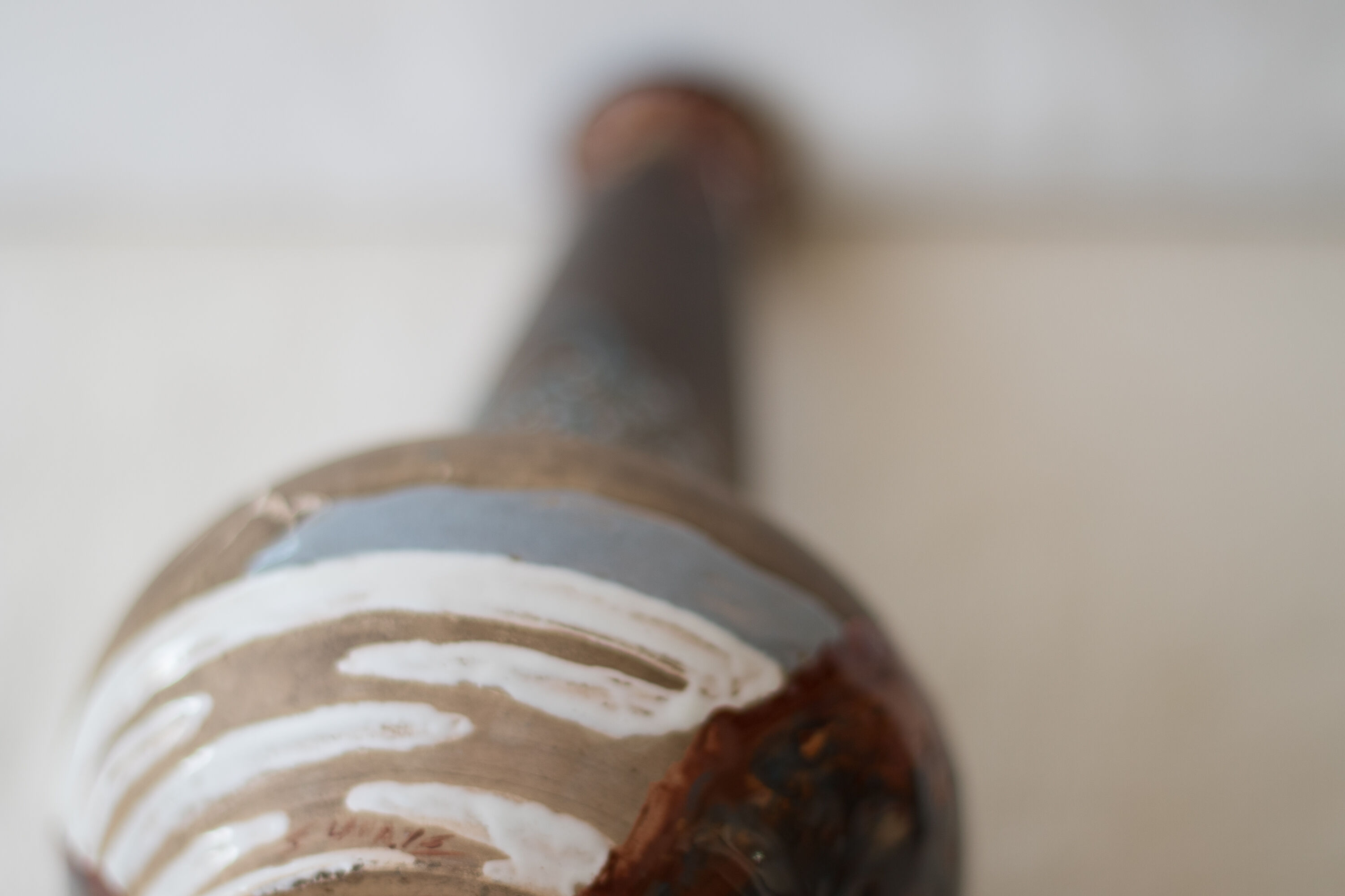 Pair of vase signed Japanese Edmond Lahaye of Vallauris