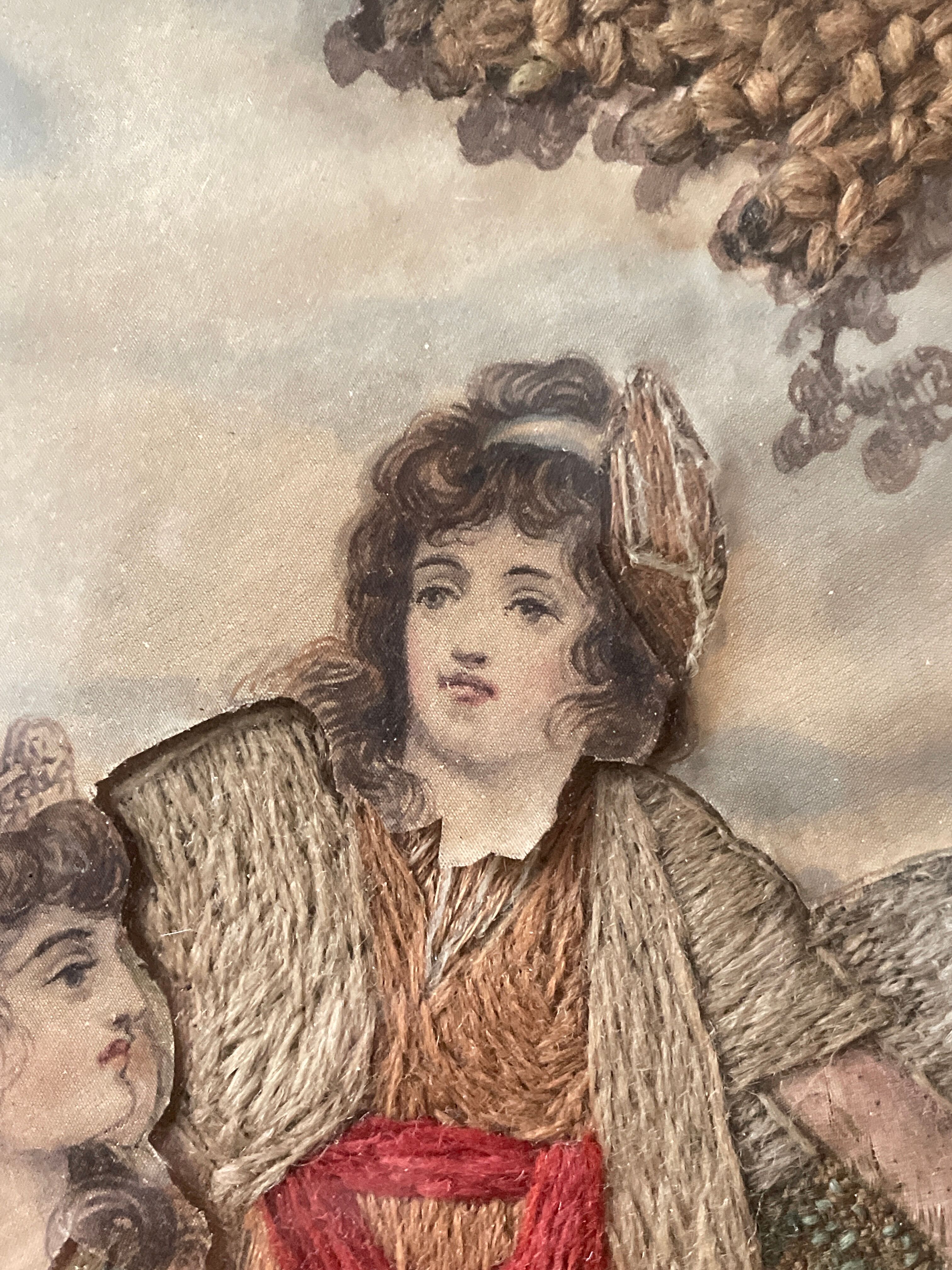 Religious embroidery XIXth