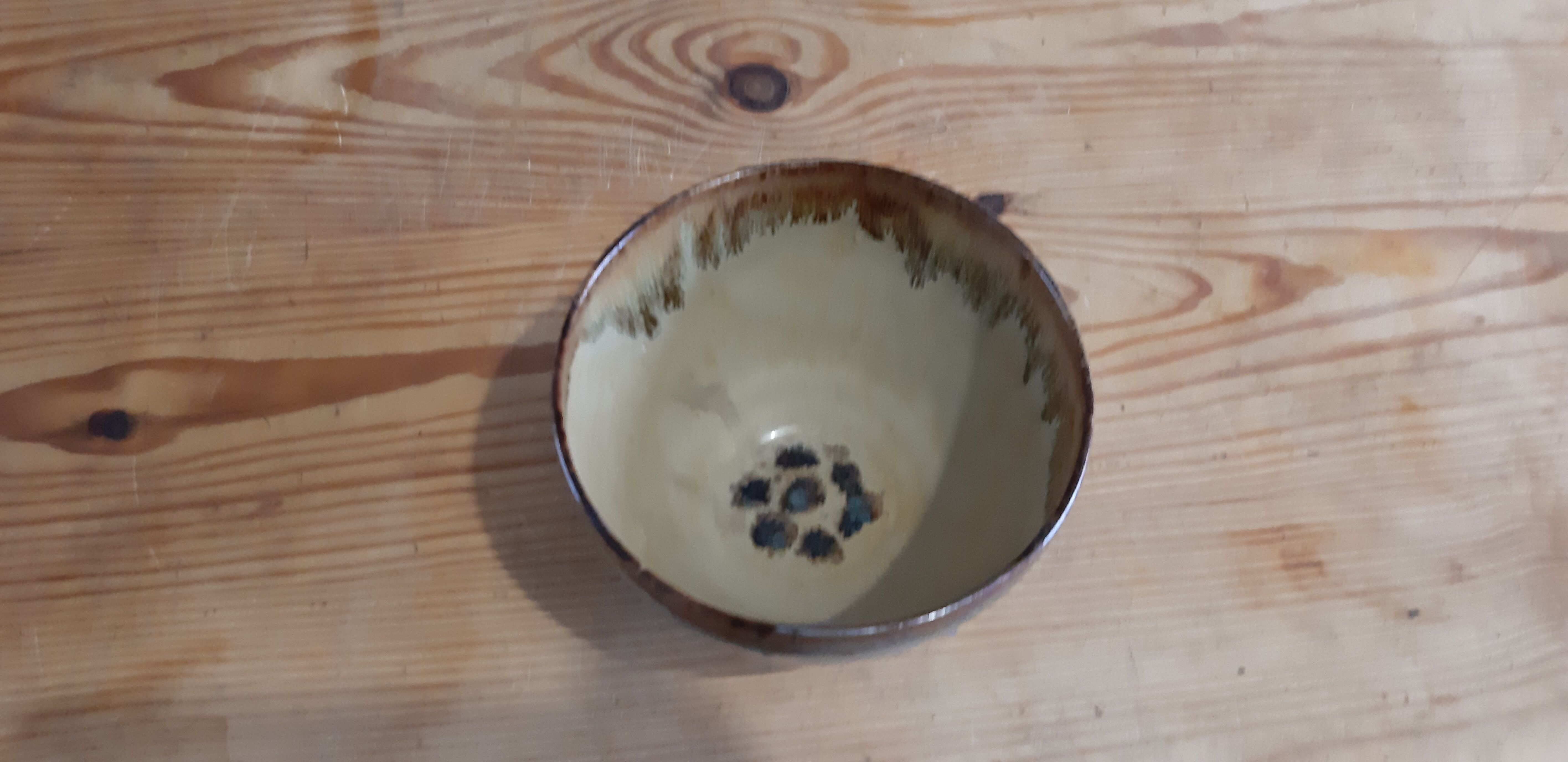 Bowl in glazed sandstone Arc Terres Bergerac