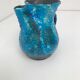 Pitcher in sea scum made main cyclope turquoise old earth cooked enamelled fat lava