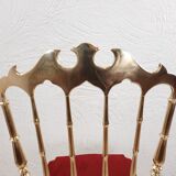 Paire de chaises Chiavarine, laiton