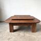 Oak coffee table with a double top