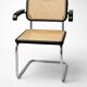 Fauteuil B64 par Marcel Breuer, Made in Italy