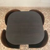 Table dining set & 4 vintage chairs by Sandra Kragnert for Ikea, Fusion series