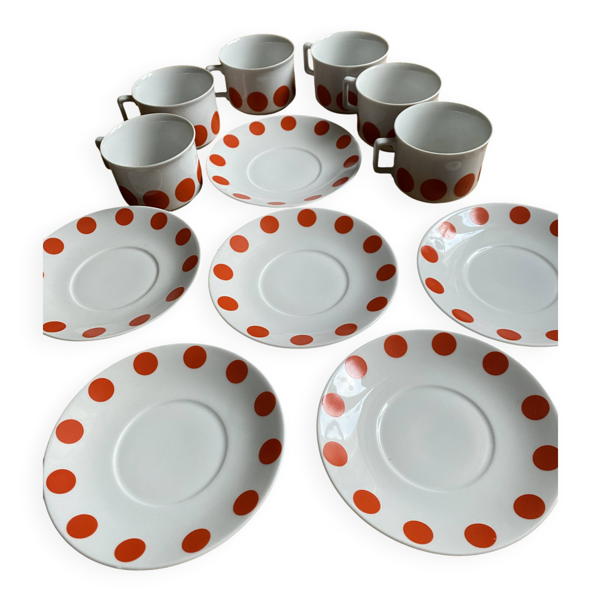 Tasses vintage en porcelaine allemande
