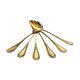 6 spoonfuls silver and vermeil poincon minerve gaston bardies 19th 122 grams