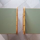 Paire de chevets rotin