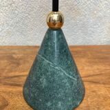 80s marble and brass candle holder