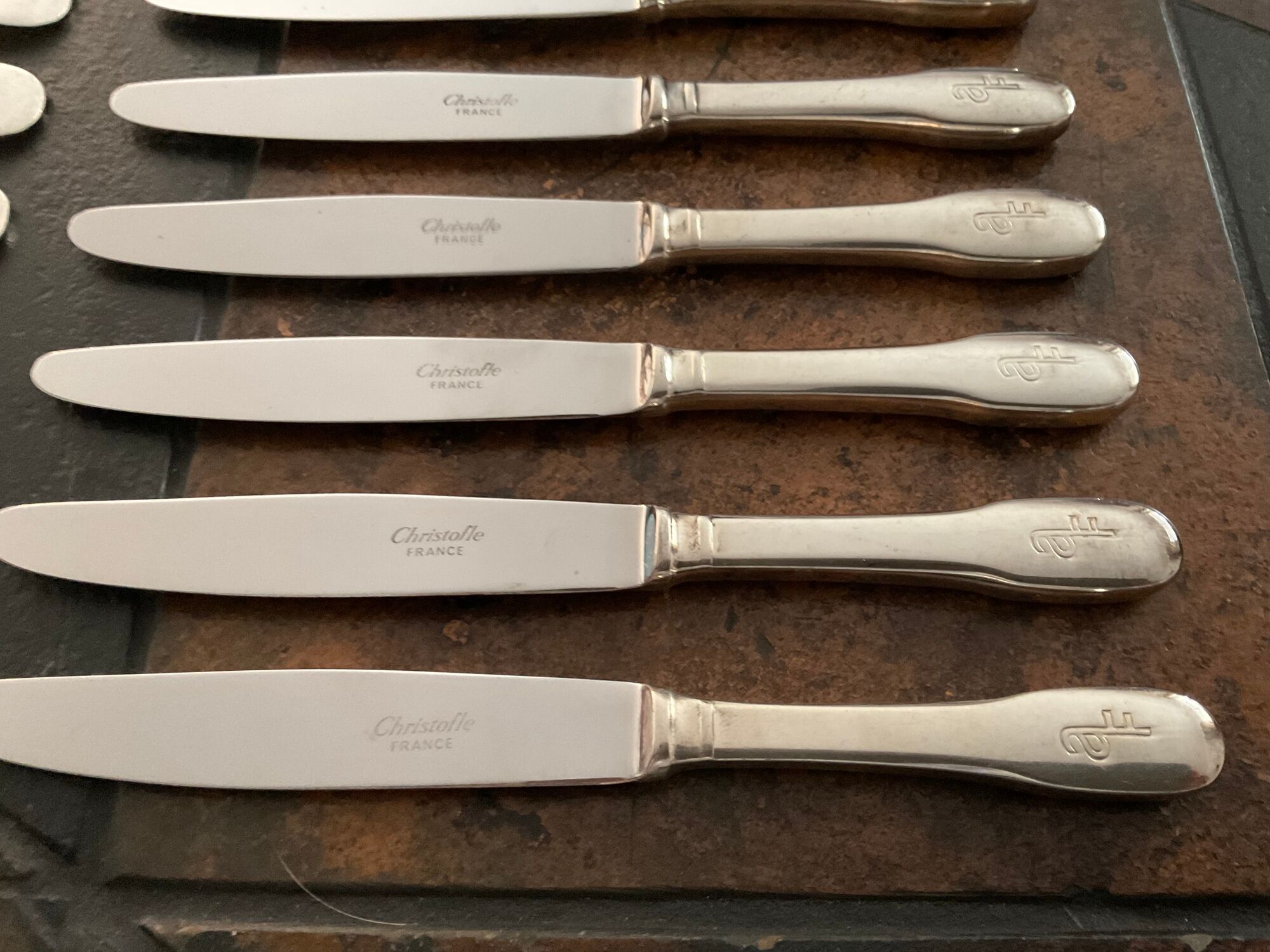 Set of 12 christofle seats for Air France