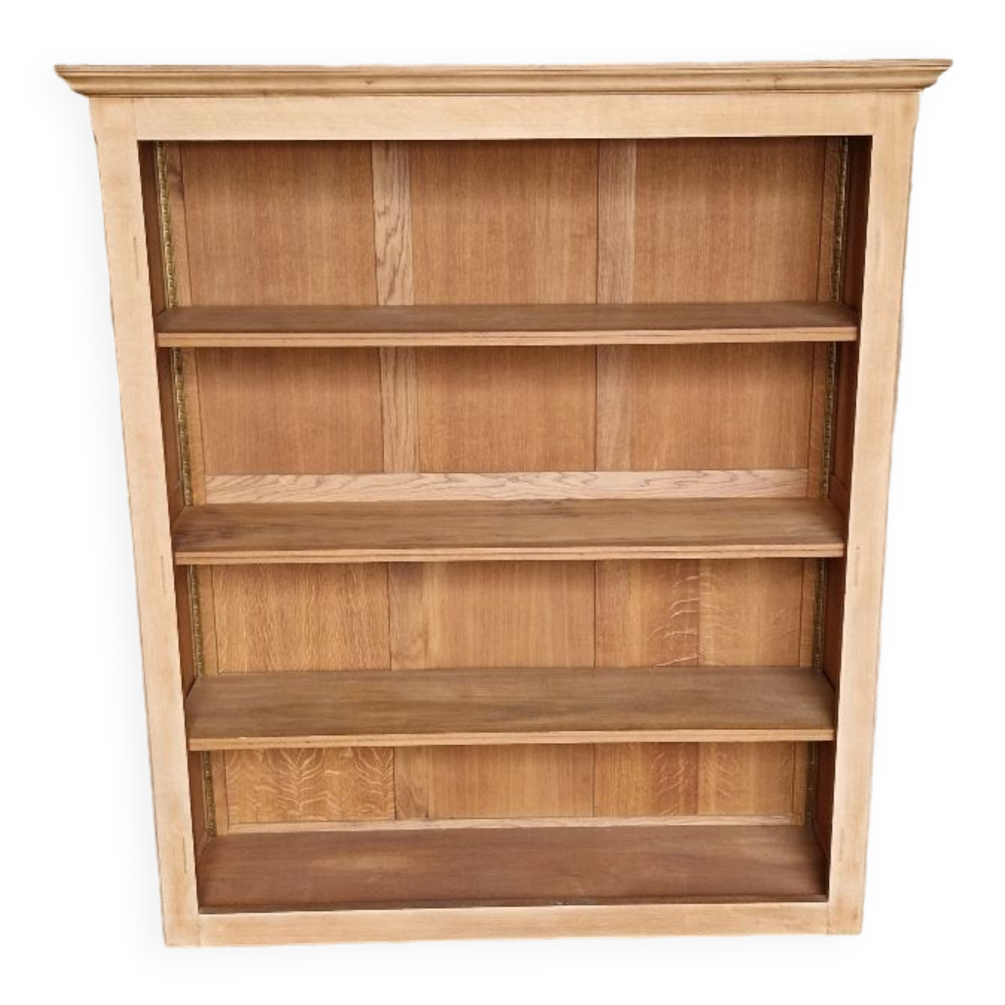 Open bookcase in chene