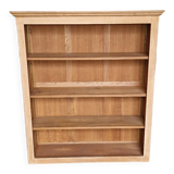 Open bookcase in chene