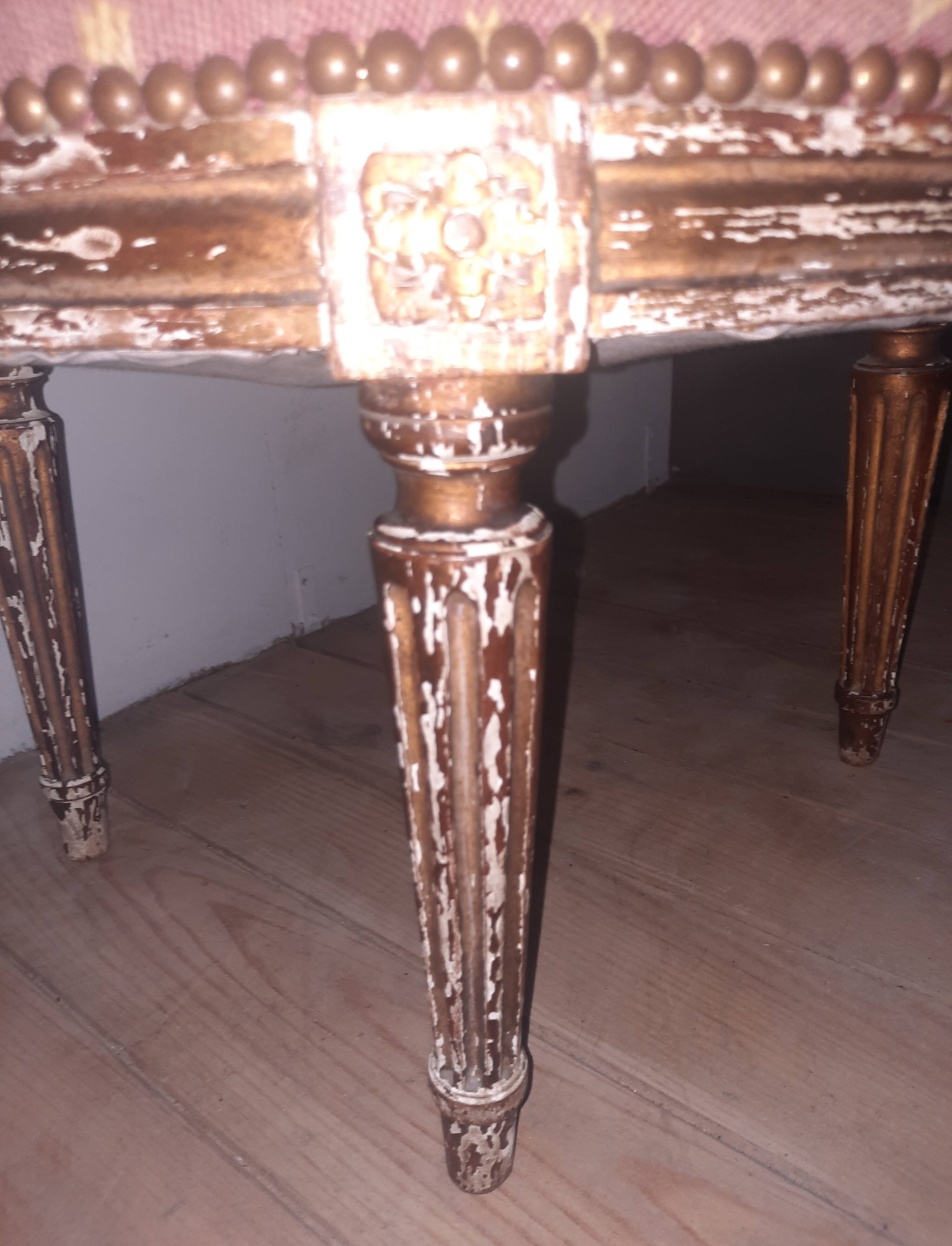 Louis XVI style low chair