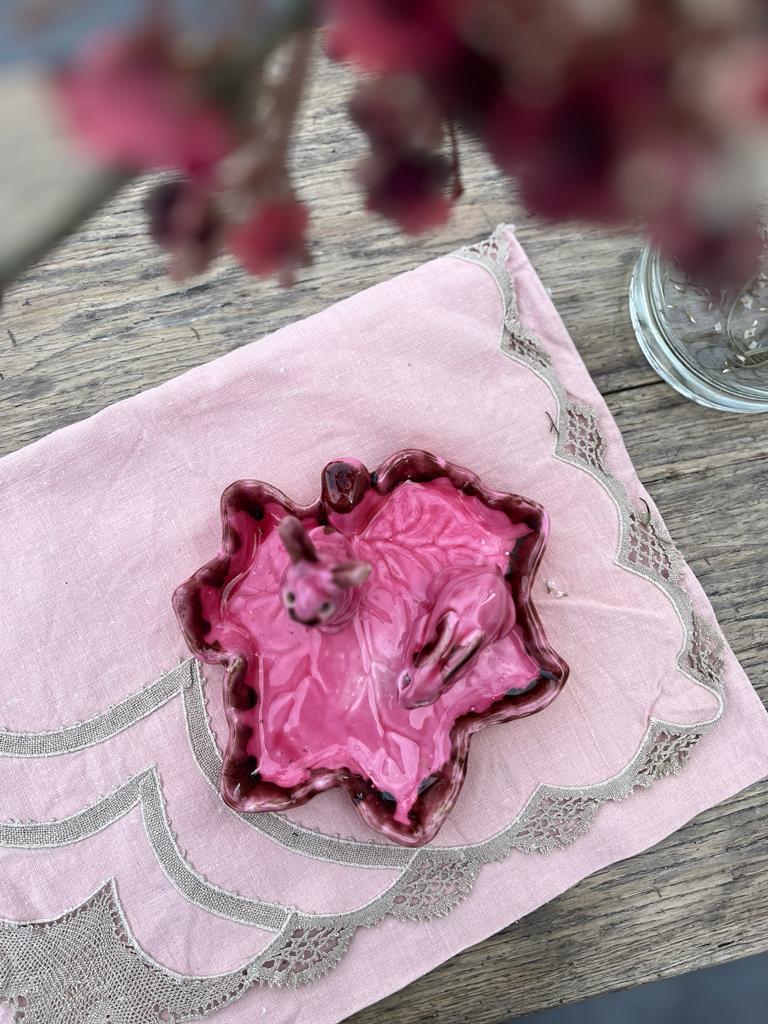 Ceramic vallauris rabbit salt shaker pepper