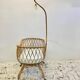Baby rattan crib