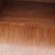 Enfilade of the 50s in oak and mahogany feet compass
