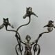 Grand chandelier figuratif avec nymphe Femme fatale