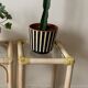 Vintage rattan bedside table