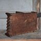 Vintage wooden basket, wooden fruit bowl, kitchen, nature, folk art