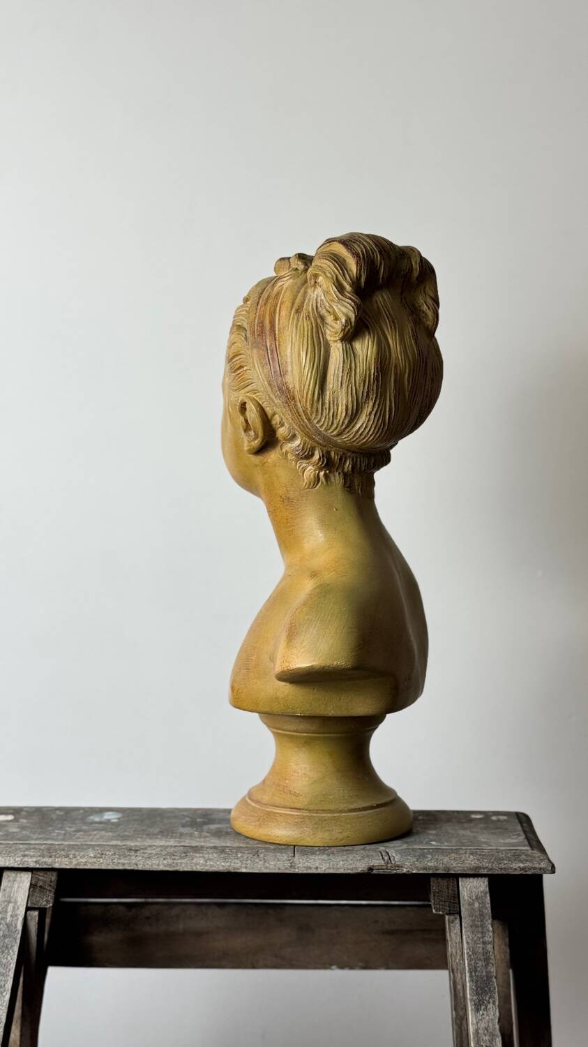 Buste d’enfant,  Louise Brongniart d’après Houdon