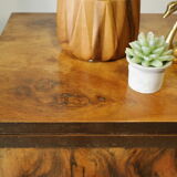 Chest of drawers art deco in walnut