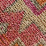 Pink Oriental Vintage Runner Rug, 86x309Cm