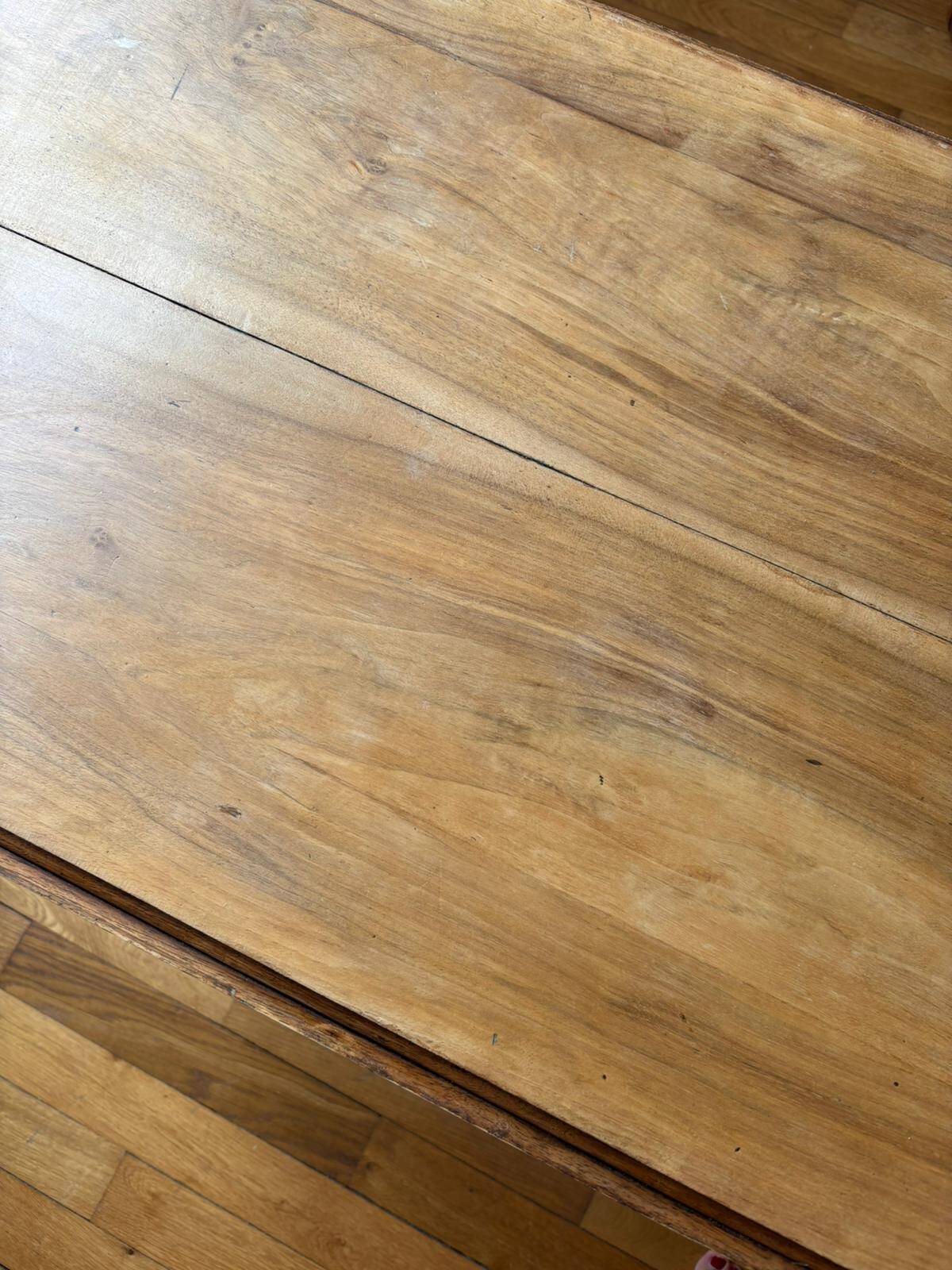 Antique round wooden table