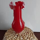 Red Murano vase