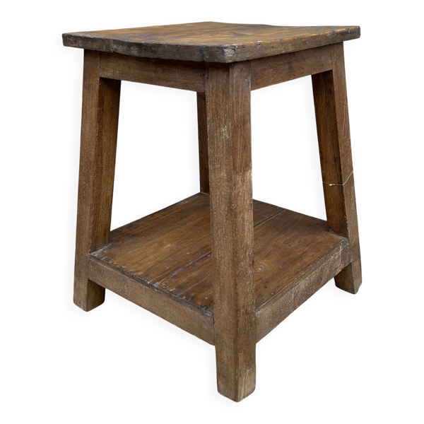 tabouret d'atelier en teck birman — Beyit