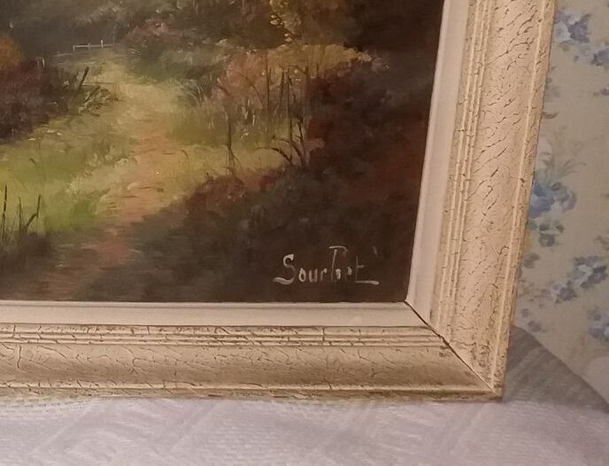 Old painting signed "Sourbet"