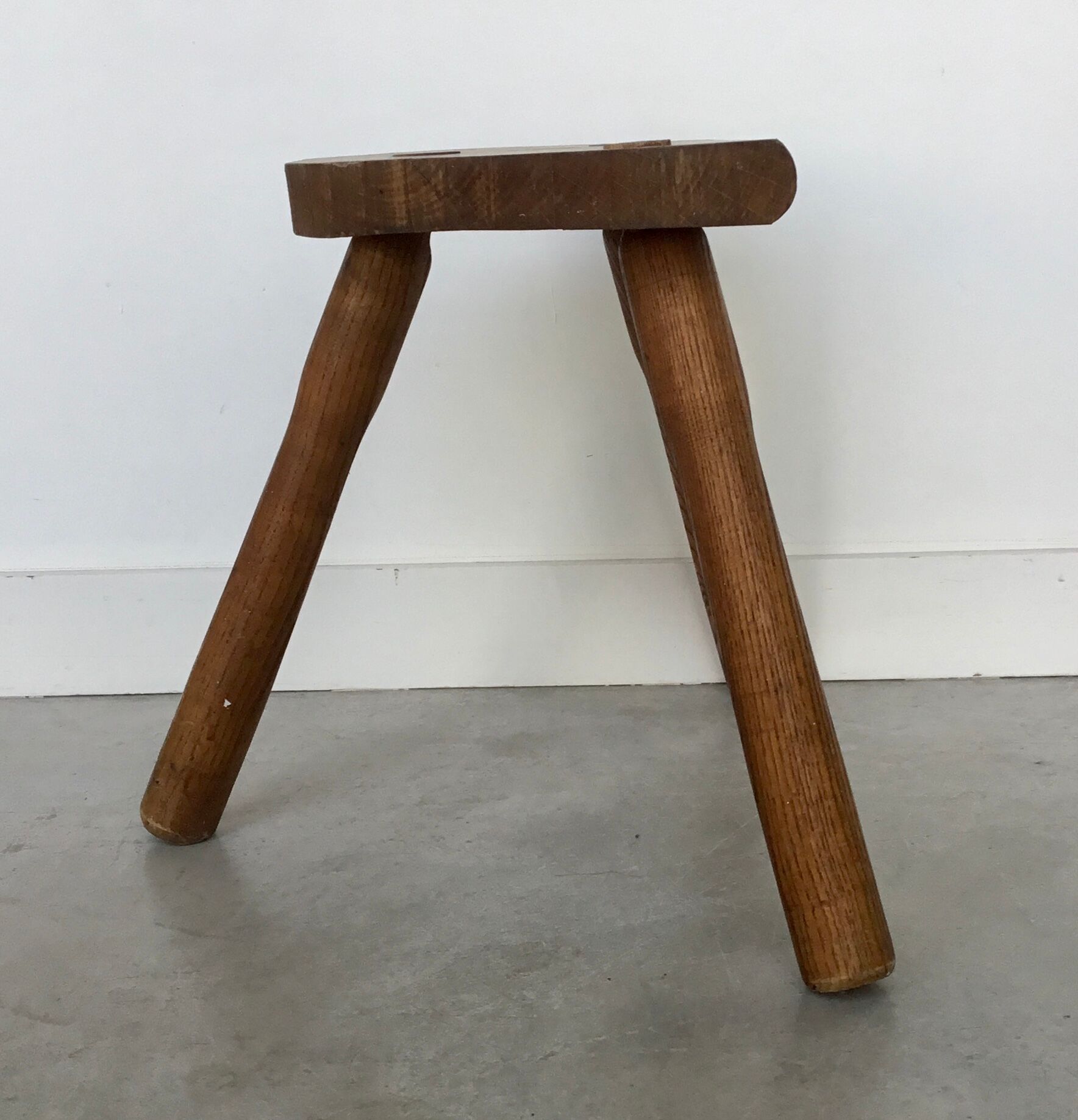 Vintage tripod farm stool - twentieth century