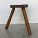Tabouret de ferme tripode vintage - XXe siècle