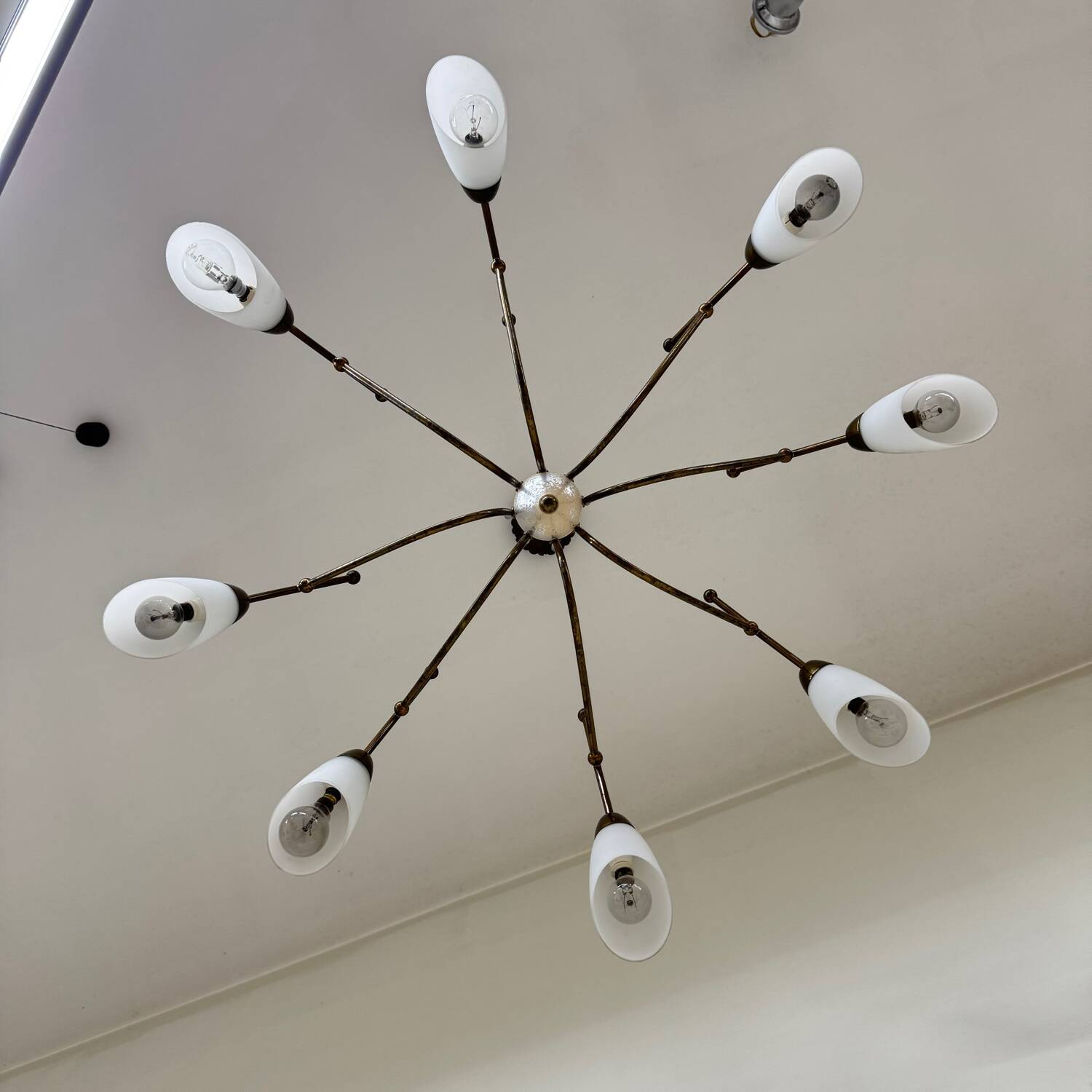 Stilnovo Style Vintage Chandelier from the 60s