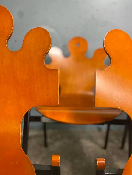 3 "Puzzle" chairs, designed by Essaime, France 1995