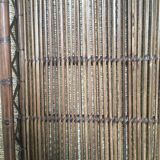 Old openwork bamboo basket