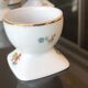 2 vintage porcelain shells