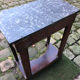 Empire-style console with marble and mahogany claws
