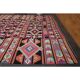 1970s Vintage Turkish Oushak Handmade Wool Cotton Pink Runner Rug 310x407