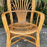 Vintage rattan armchair
