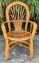 Fauteuil en rotin vintage