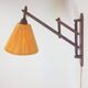 Scandinavian Teak and Hemp Scissors Wall Lamp by Ib Fabiansen for Fog & Mørup, 1950s