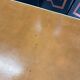 Directoire style flat desk in cherry wood