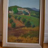 Victor VIC-DAUMAS (1909-2002) HSP 50x36cm Landscape of Provence School of Paris