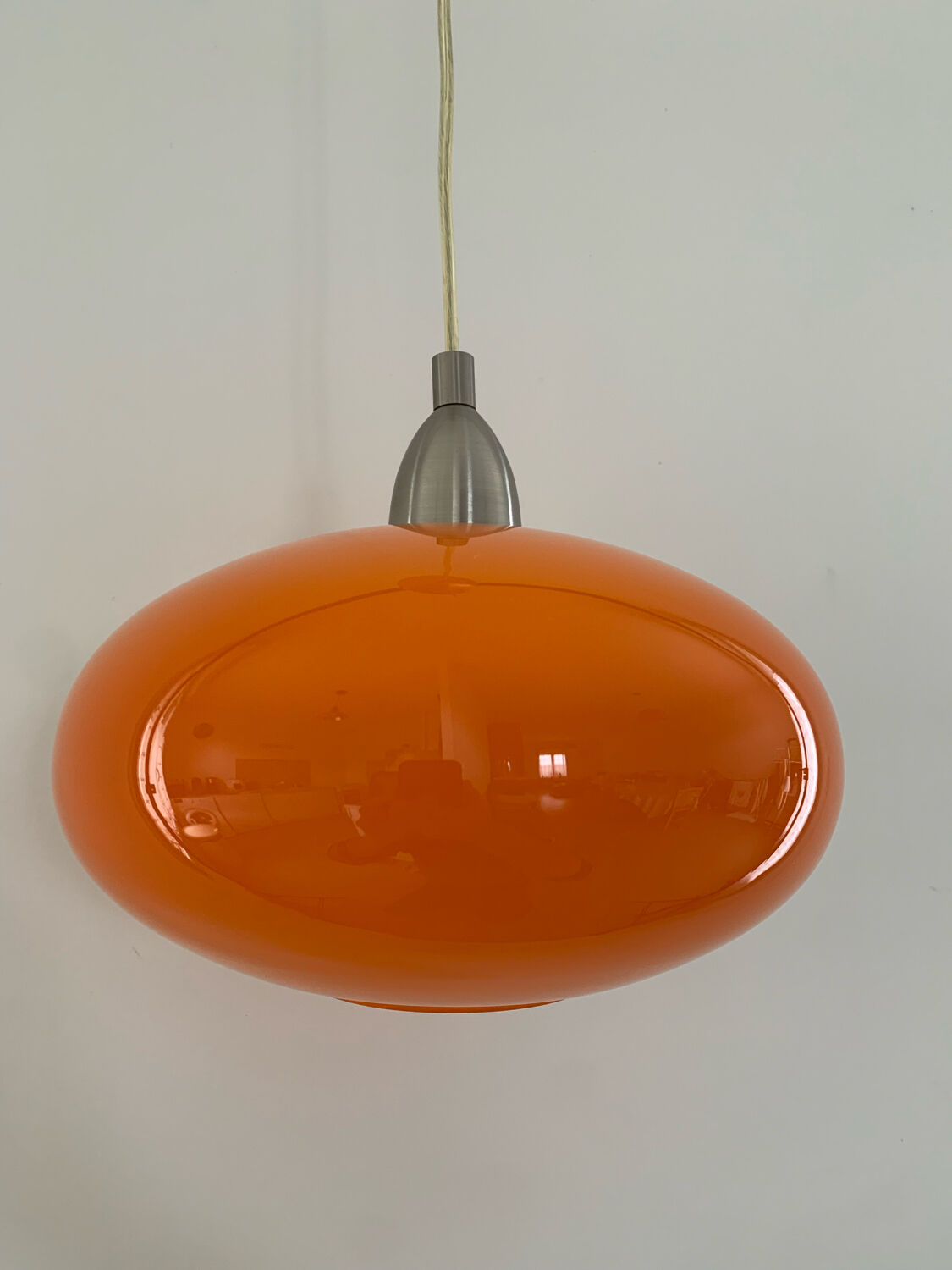 Vintage orange hanging lamp