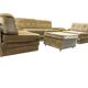 Salon modulaire vintage 4 pièces avec 2 éléments d'angle