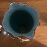 2 vases en barbotine