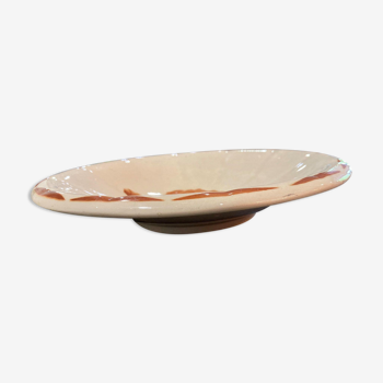 Pedouche dish Digoin Sarreguemines model 9181 red