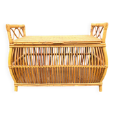 70's Rattan Bench / Chest