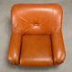 Rino Maturi Depositato Lounge Chairs in cognac leather for Mimo Padova
