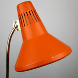 Adjustable Desk Lamp in Orange Painted Metal from TEP, 1970s