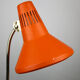 Adjustable Desk Lamp in Orange Painted Metal from TEP, 1970s